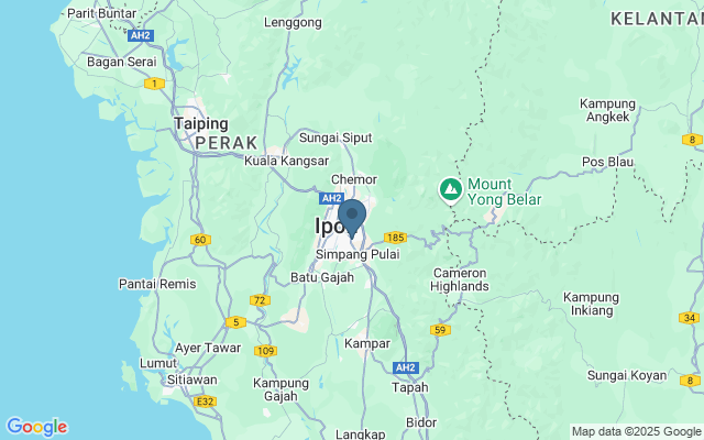 Kaart met locatie Sam Poh Tong tempel